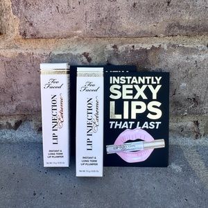 2x Too Faced Lip Injection Extreme Instant & Long Term Lip Plumper 1.5g each New